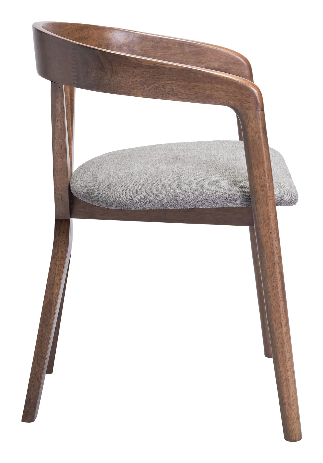 SwayLiving Cairo Dining Chair Dove Gray & Walnut - Set of 2 DINING CHAIRS