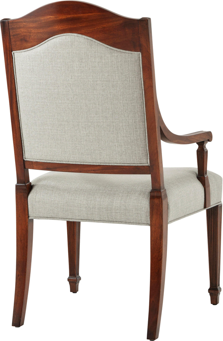 SwayLiving Sheraton's Satinwood Armchair - Set Of 2 DINING CHAIRS