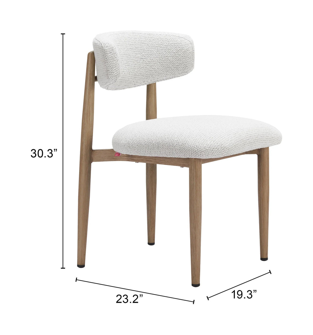 SwayLiving Bege Dining Chair White - Set of 2 DINING CHAIRS