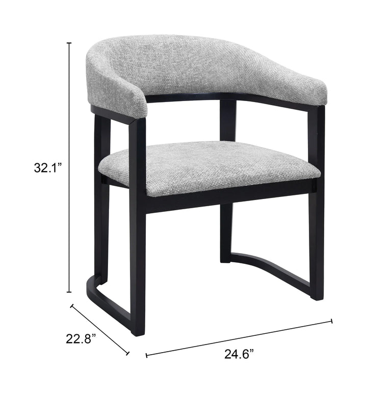 SwayLiving Anasa Dining Chair Gray - Set of 2 DINING CHAIRS