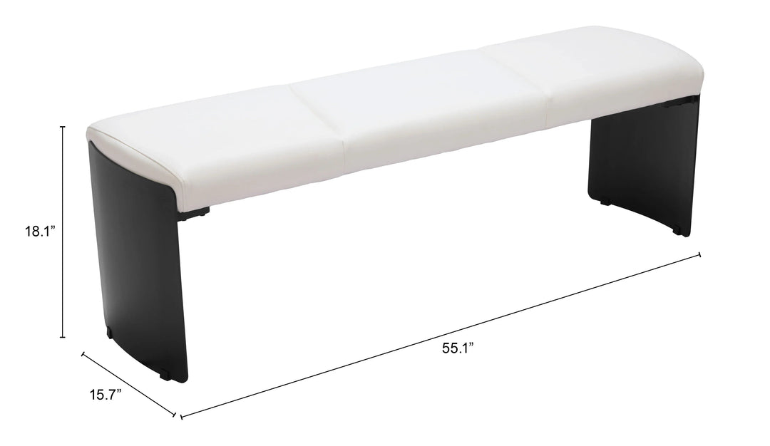 SwayLiving Mur Bench White BENCHES