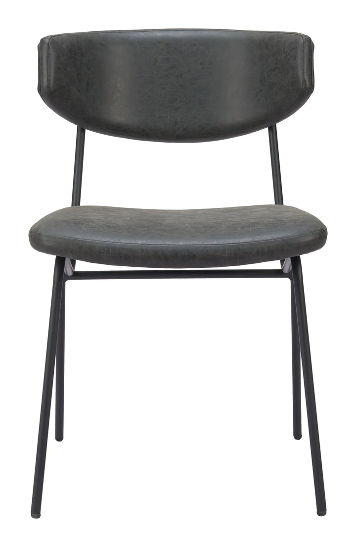 SwayLiving Charon Dining Chair (Set of 2) Vintage Black DINING CHAIRS