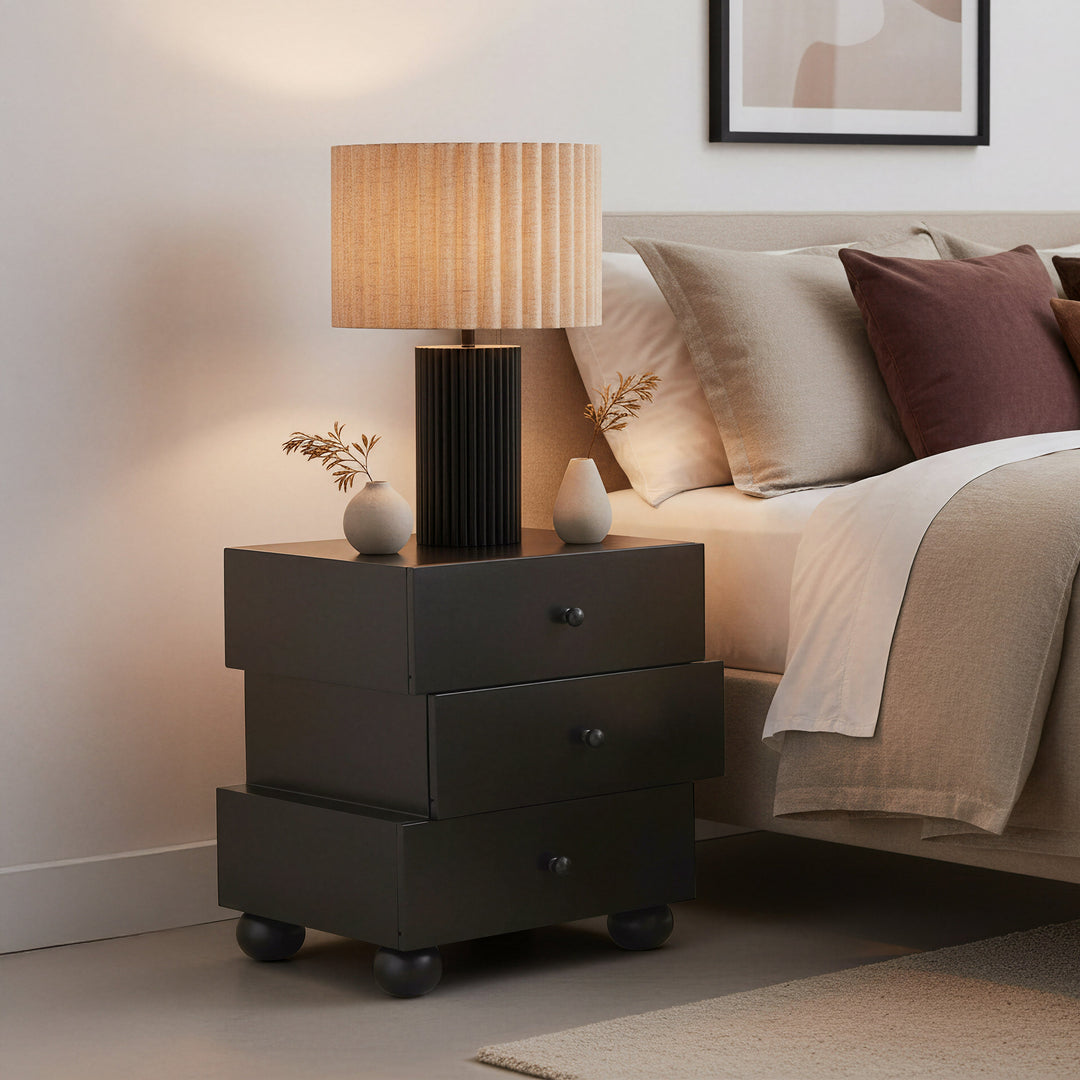 Aurora Table Lamp Beige & Black