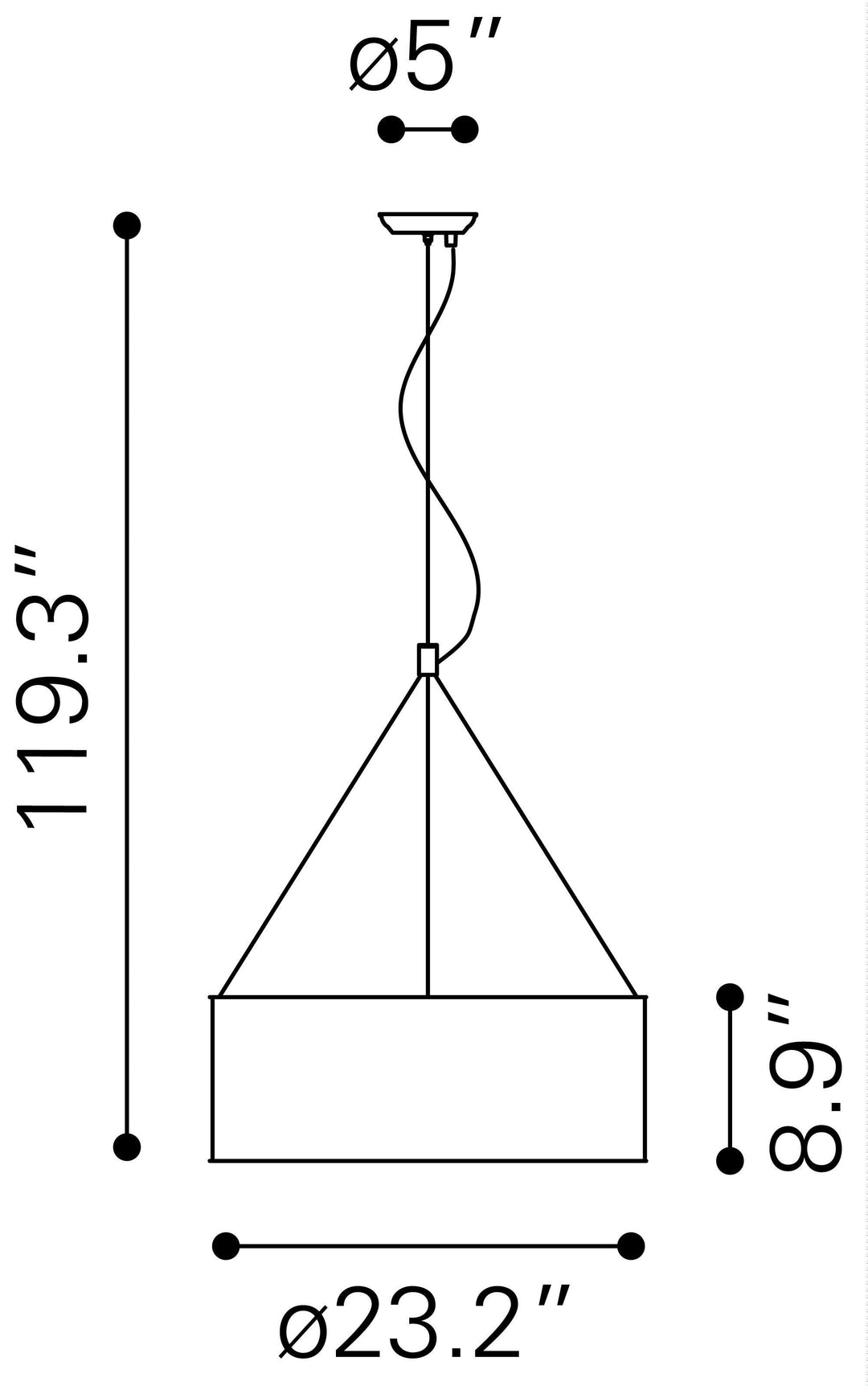 SwayLiving Jena Ceiling Lamp PENDANT LIGHTING