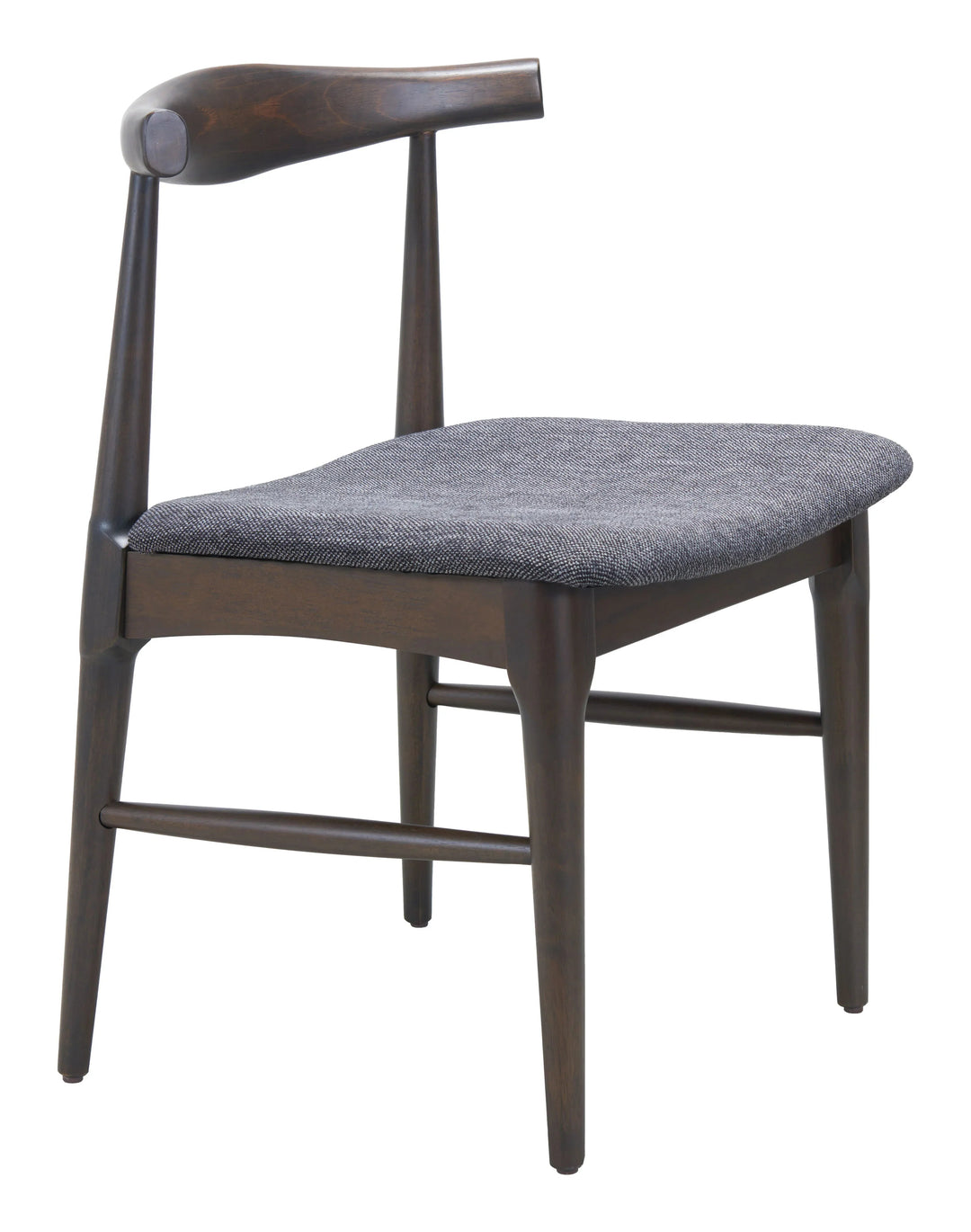 SwayLiving Tuzka Dining Chair (Set of 2) Gray & Espresso DINING CHAIRS