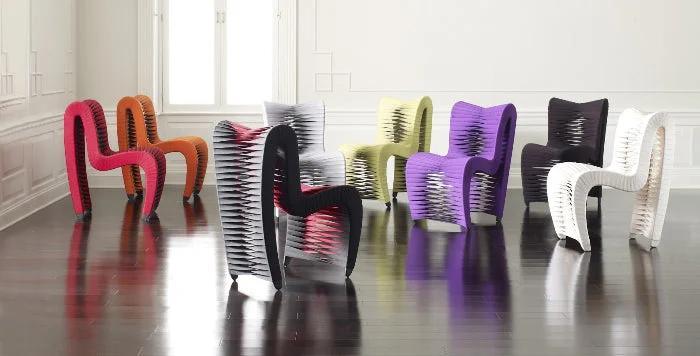 SwayLiving SEAT BELT DINING CHAIR - Set of 2 DINING CHAIRS