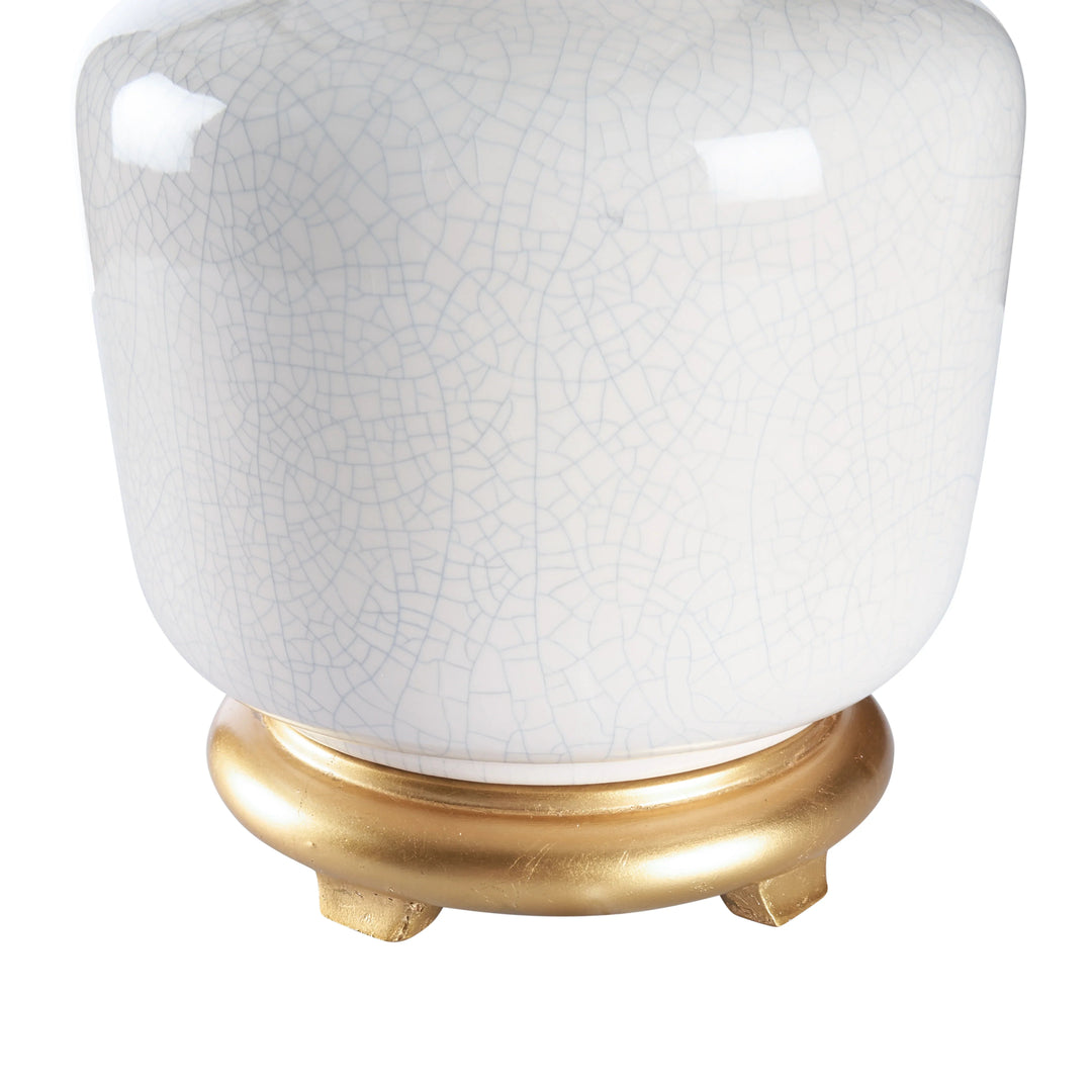 Snow Glaze/Antique Gold Leaf