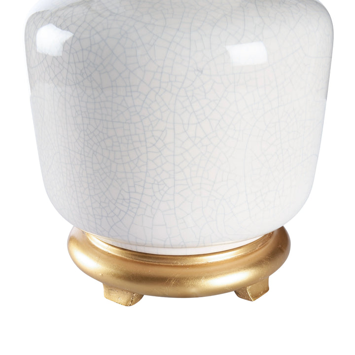 Snow Glaze/Antique Gold Leaf