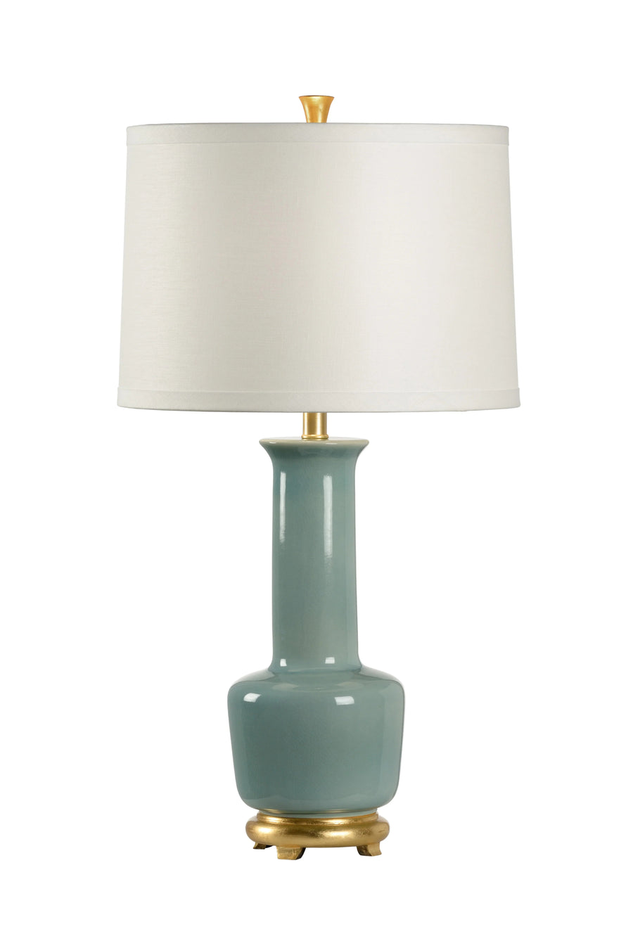 Sea Mist Glaze/Antique Gold Leaf