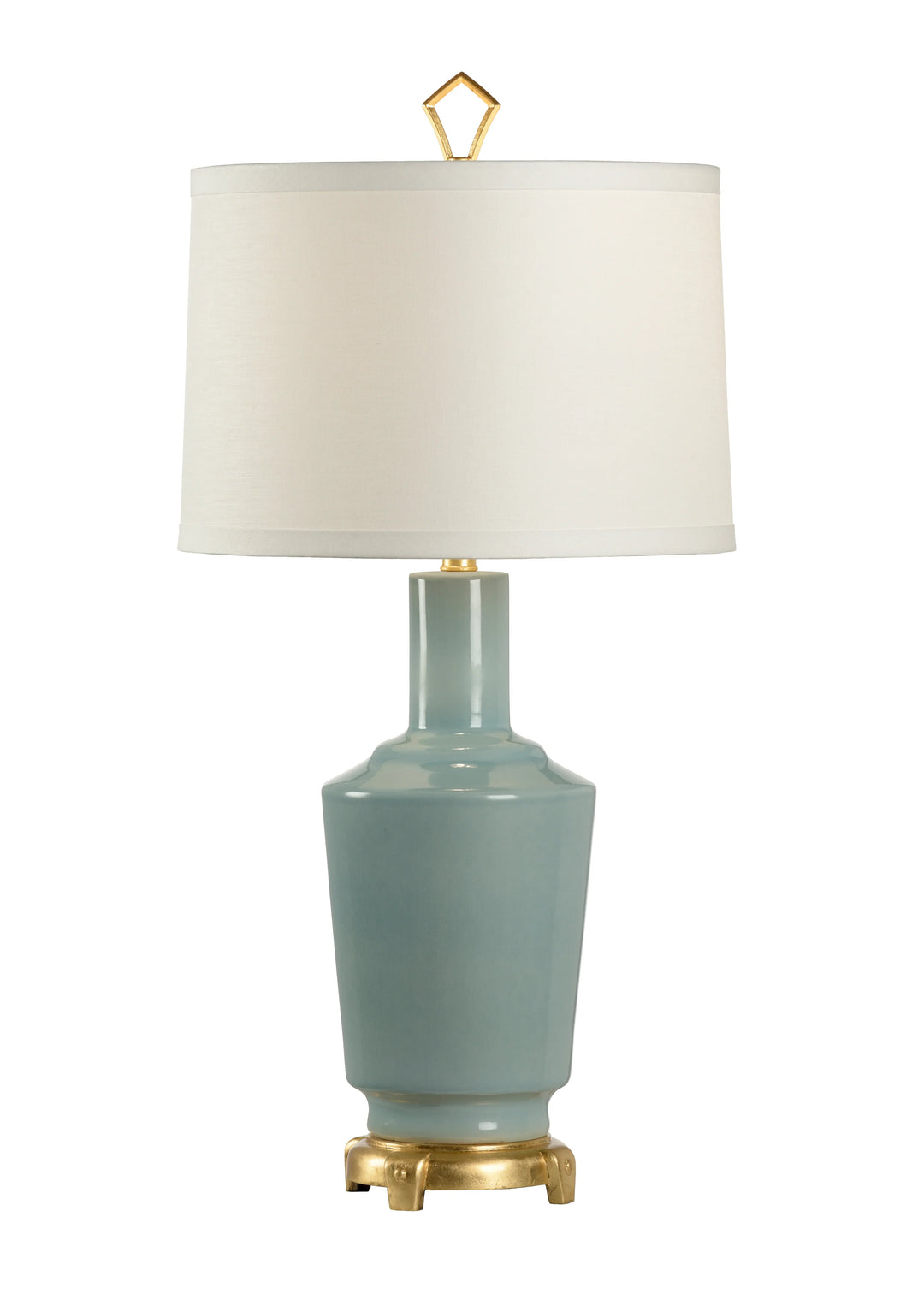 Sea Mist Glaze/Antique Gold Leaf