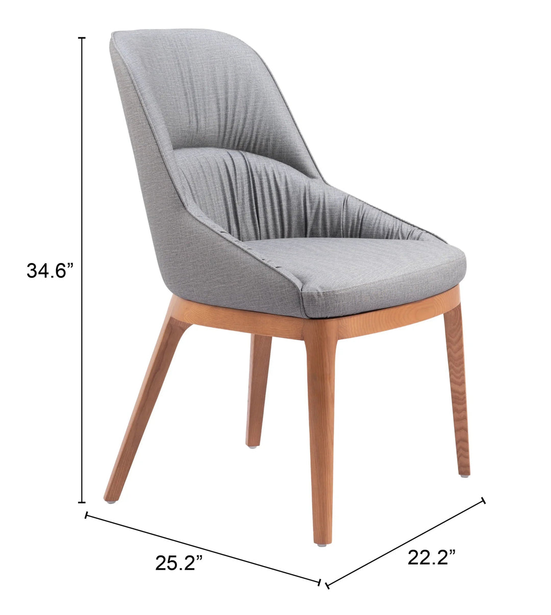 SwayLiving Ayr Dining Chair (Set of 2) Slate Gray DINING CHAIRS