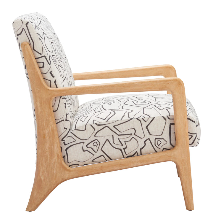 SwayLiving Runa Accent Chair Beige & Natural ACCENT + LOUNGE CHAIRS