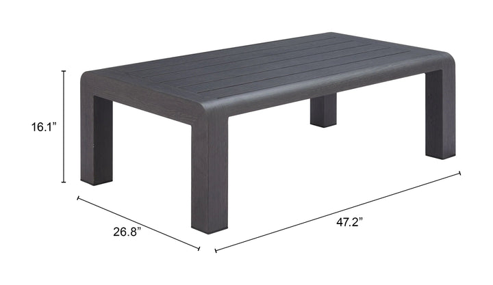 SwayLiving Rolig Coffee Table Black OUTDOOR COFFEE TABLES