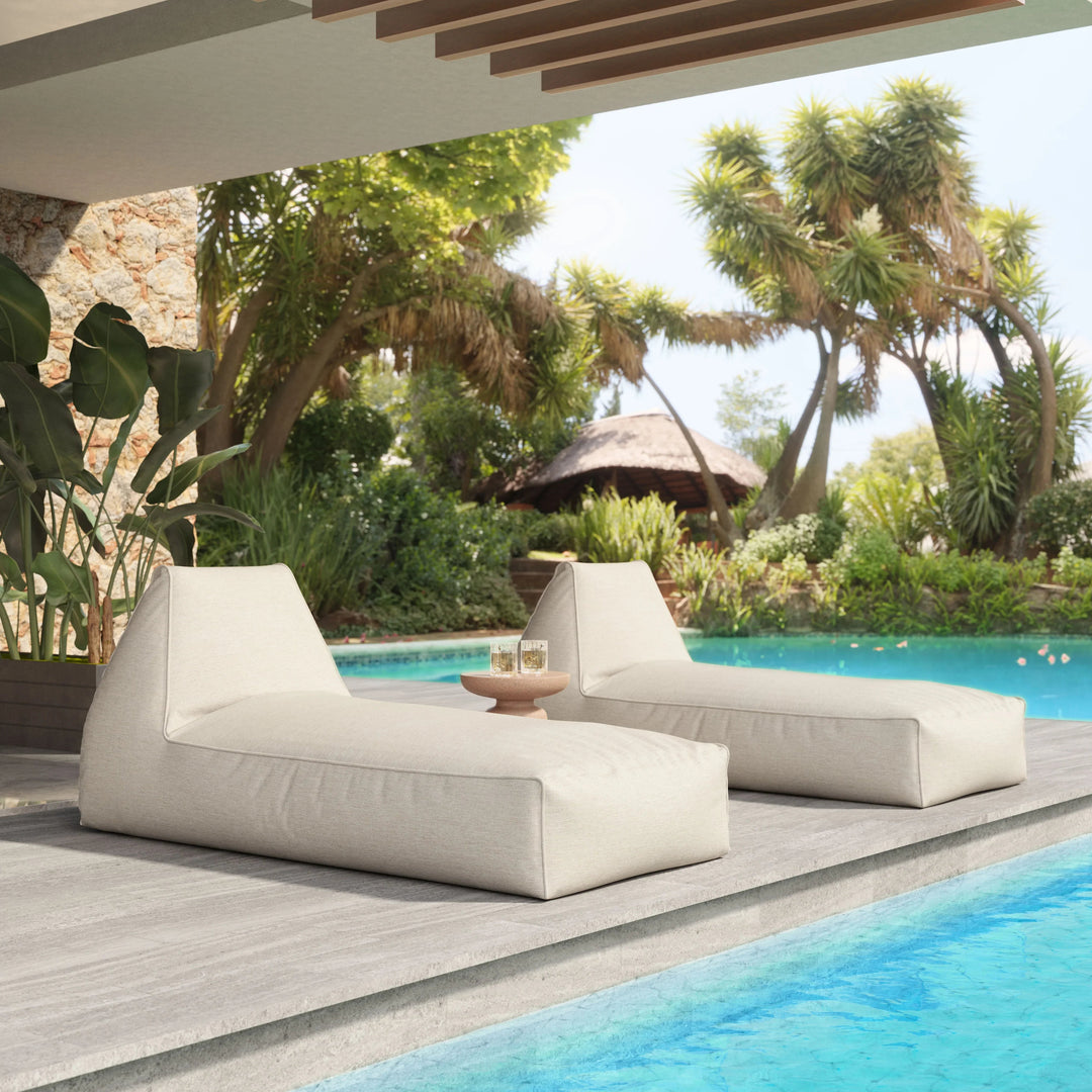 SwayLiving Kalm Lounge Chair Beige OUTDOOR CHAISE LOUNGES