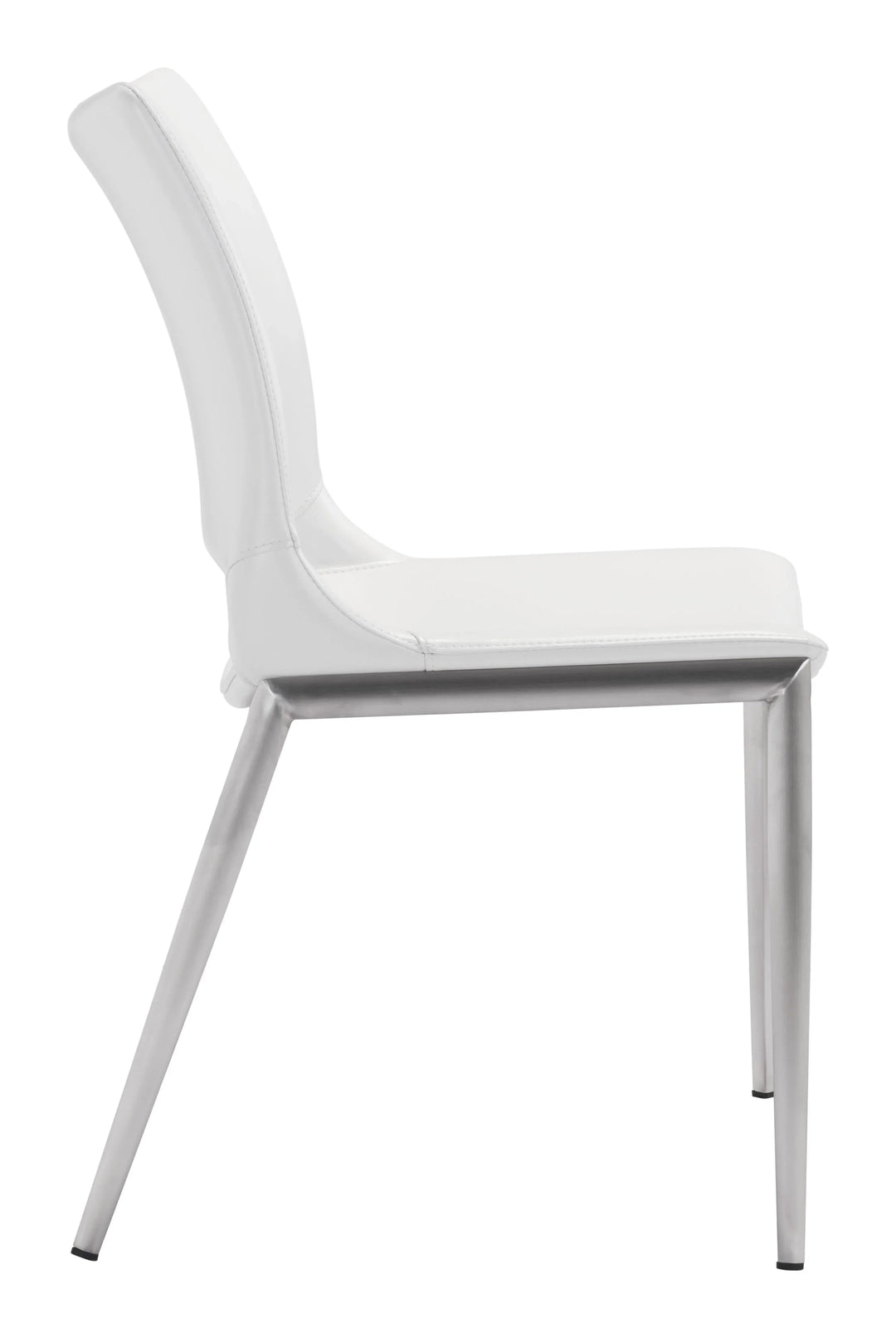 SwayLiving Ace Dining Chair (Set of 2) White & Silver DINING CHAIRS