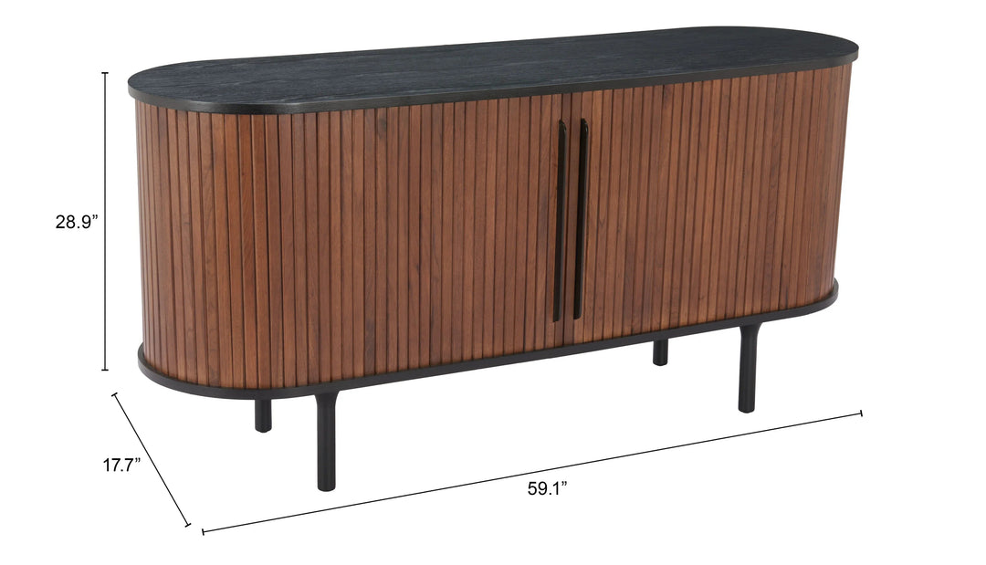 SwayLiving Koriana Sideboard Black & Walnut SIDEBOARDS + CREDENZAS