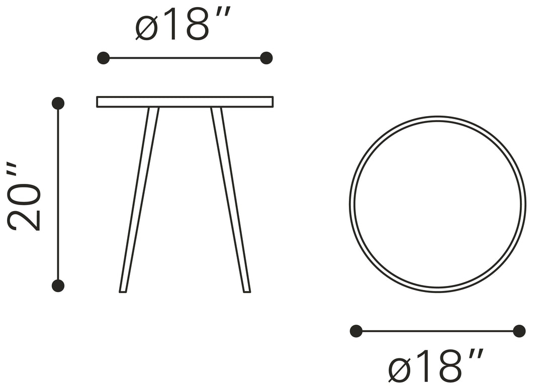 SwayLiving Particle Side Table ACCENT TABLES