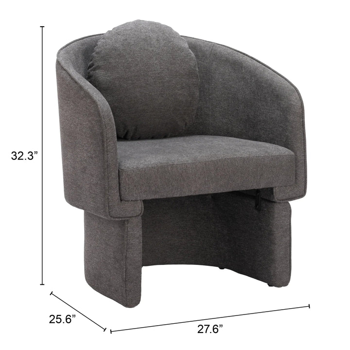 SwayLiving Olya Accent Chair Truffle Gray ACCENT + LOUNGE CHAIRS
