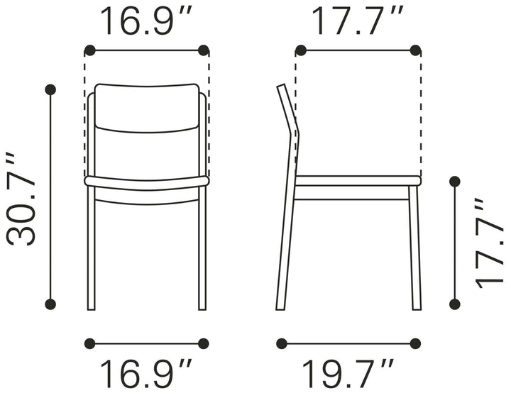 SwayLiving DESDAMONA DINING CHAIR - Set of 2 DINING CHAIRS