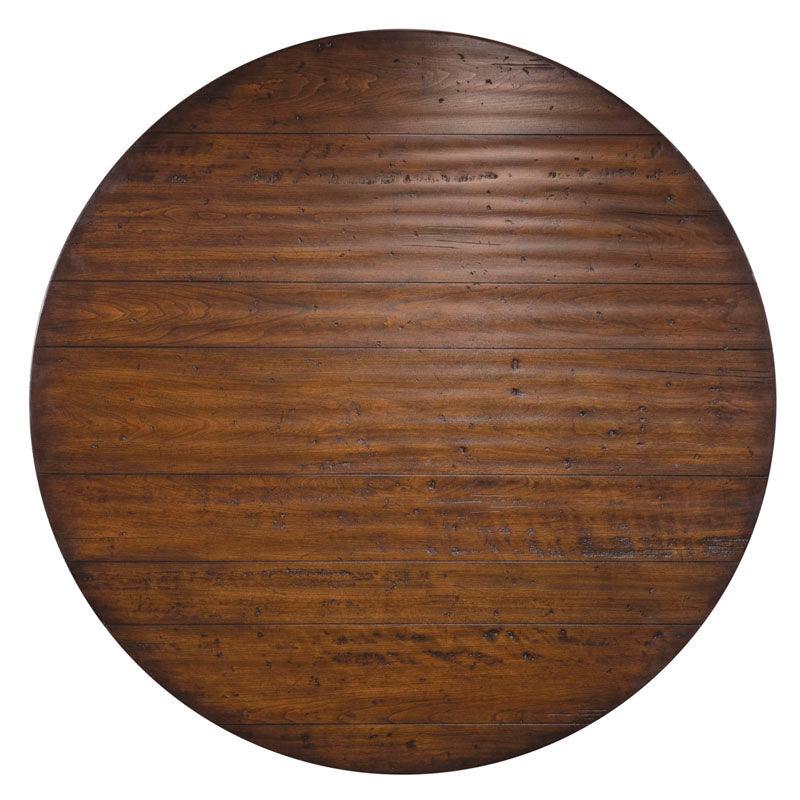 SwayLiving 58" Pedestal Dining Table - Hand Planed DINING TABLES