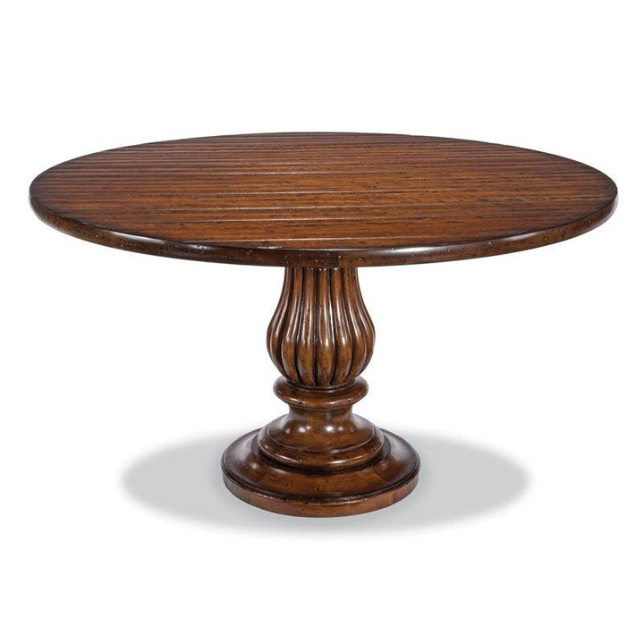 SwayLiving 58" Pedestal Dining Table - Hand Planed DINING TABLES
