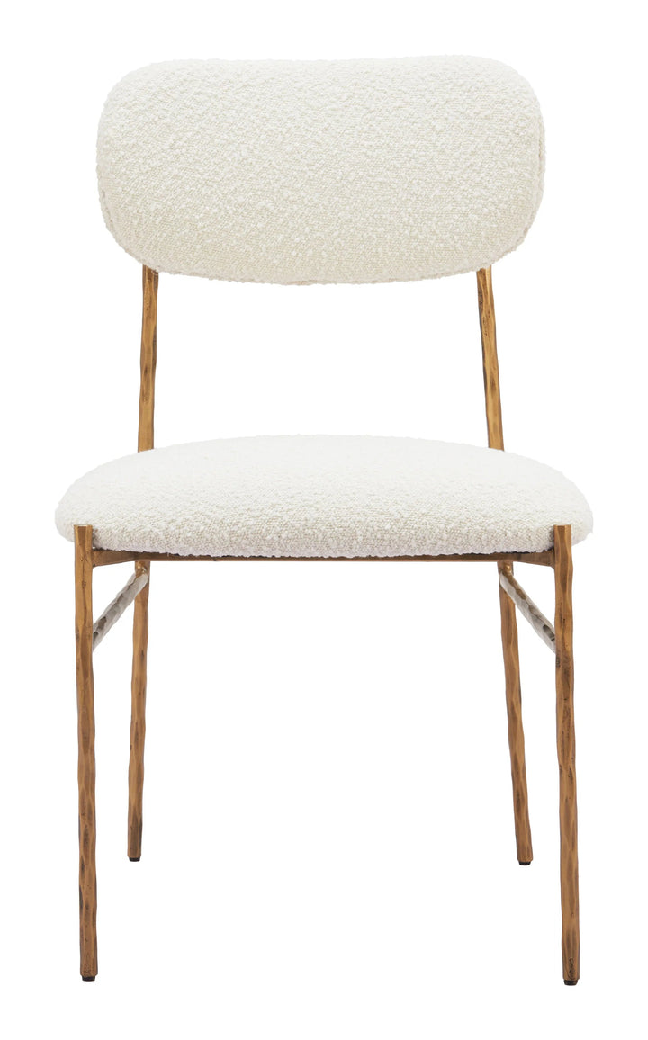 SwayLiving Sydhavnen Dining Chair Cream & Gold - Set of 2 DINING CHAIRS