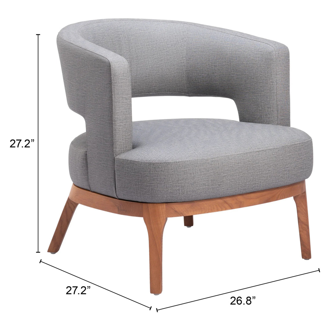 SwayLiving Penryn Accent Chair Slate Gray ACCENT + LOUNGE CHAIRS