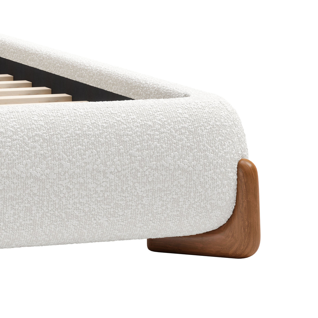 Baris Queen Bed Ivory