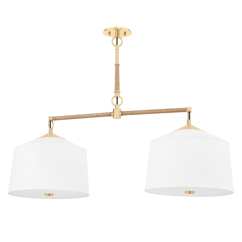 SwayLiving White Plains 2 Light Island PENDANT LIGHTING