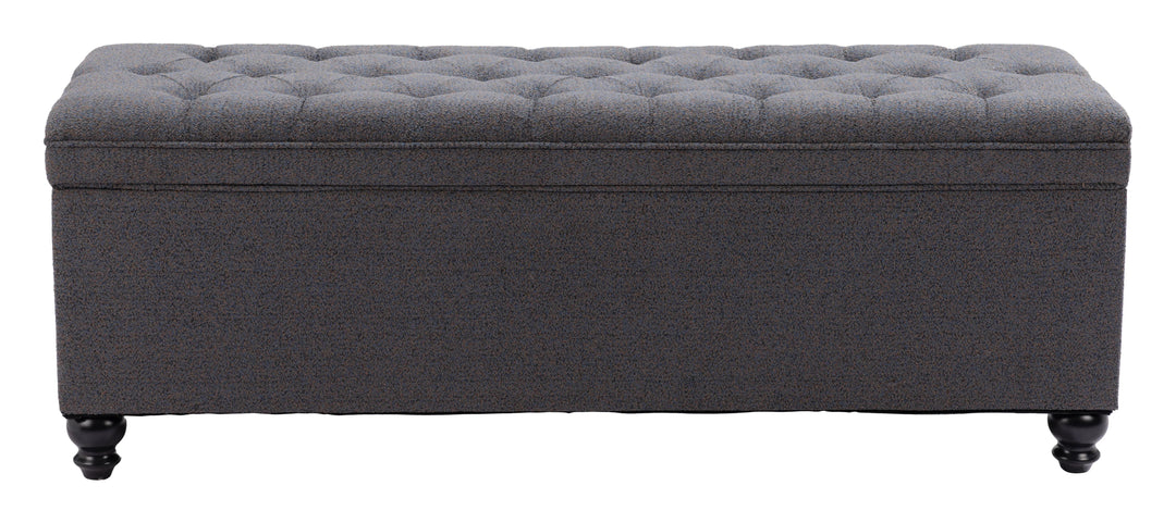SwayLiving Halifax Storage Bench Gravel Gray BENCHES