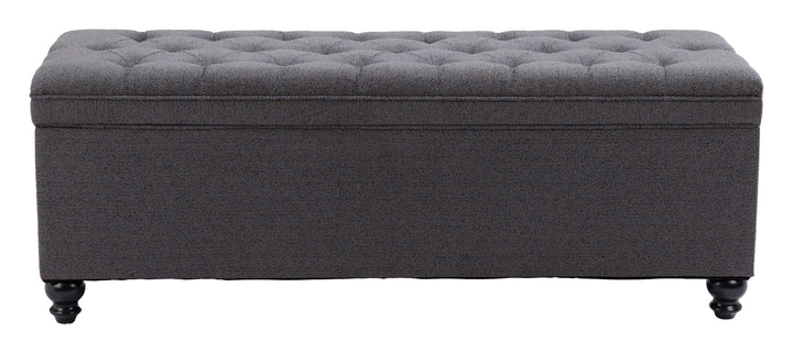 SwayLiving Halifax Storage Bench Gravel Gray BENCHES