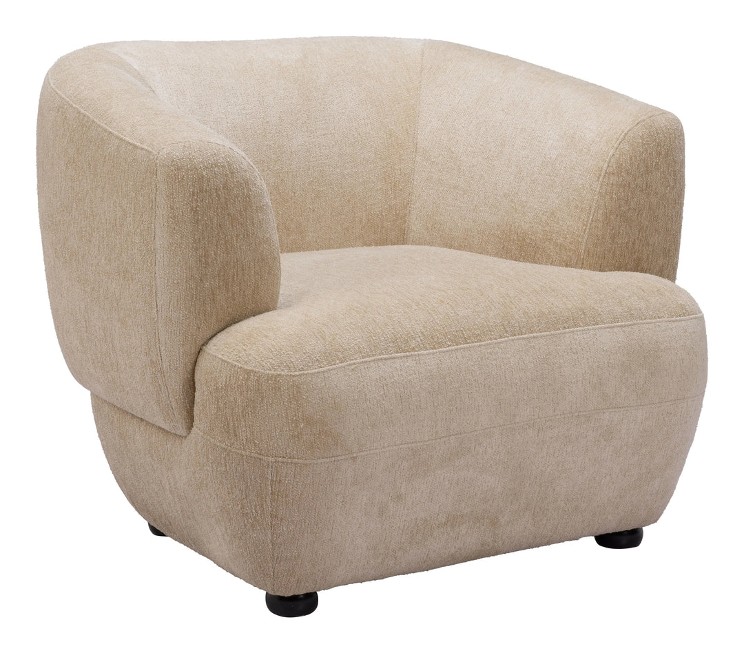 SwayLiving Bekker Accent Chair Golden Beige ACCENT + LOUNGE CHAIRS