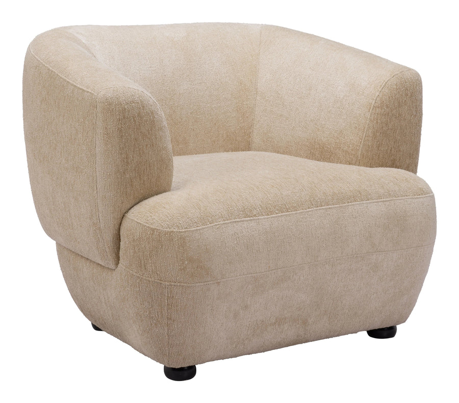 SwayLiving Bekker Accent Chair Golden Beige ACCENT + LOUNGE CHAIRS