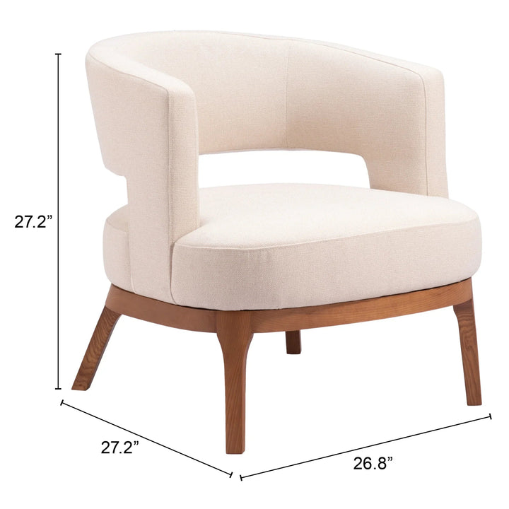 SwayLiving Penryn Accent Chair Beige ACCENT + LOUNGE CHAIRS