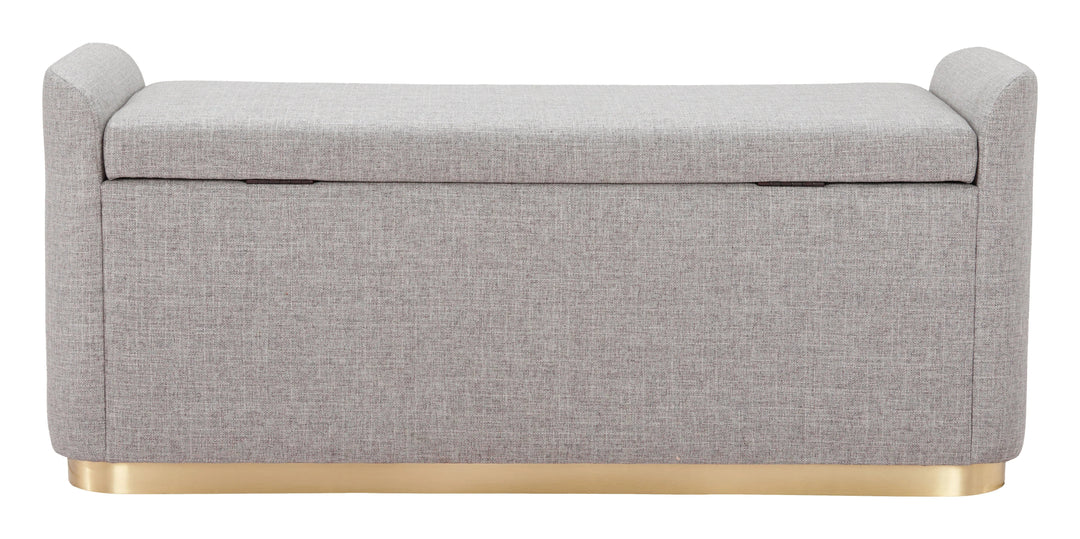 SwayLiving Dobo Storage Bench Gray BENCHES