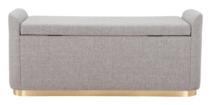 SwayLiving Dobo Storage Bench Gray BENCHES