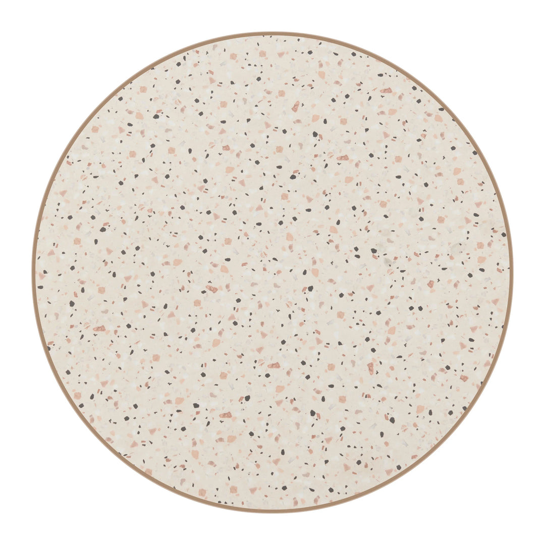 SwayLiving Bite Bistro Table Beige & Gold DINING TABLES