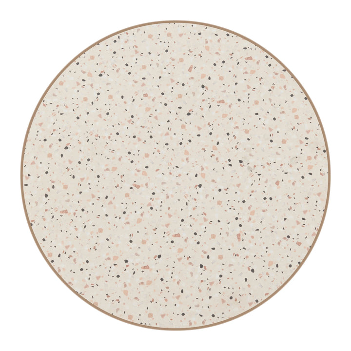SwayLiving Bite Bistro Table Beige & Gold DINING TABLES