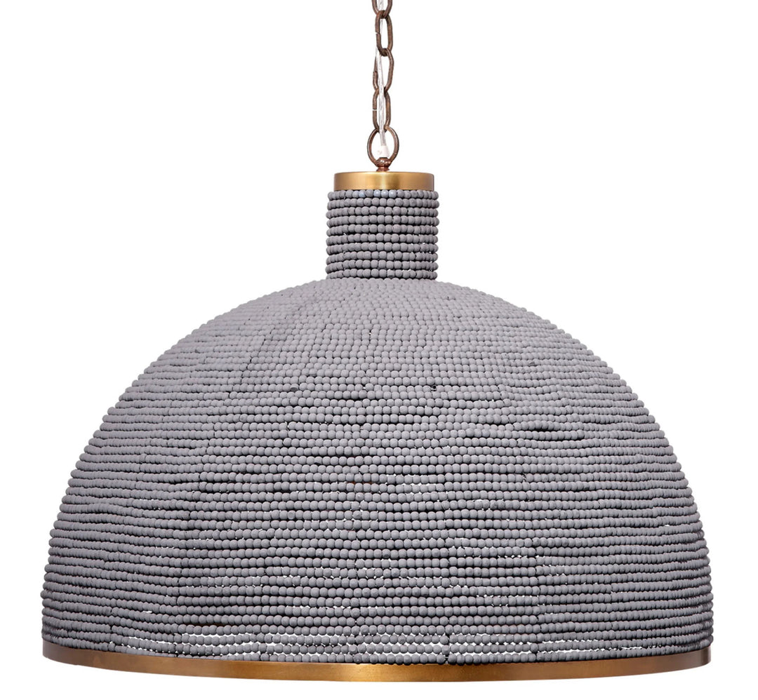SwayLiving Big Sur 1-Light Beaded Chandelier, Slate Blue CHANDELIERS