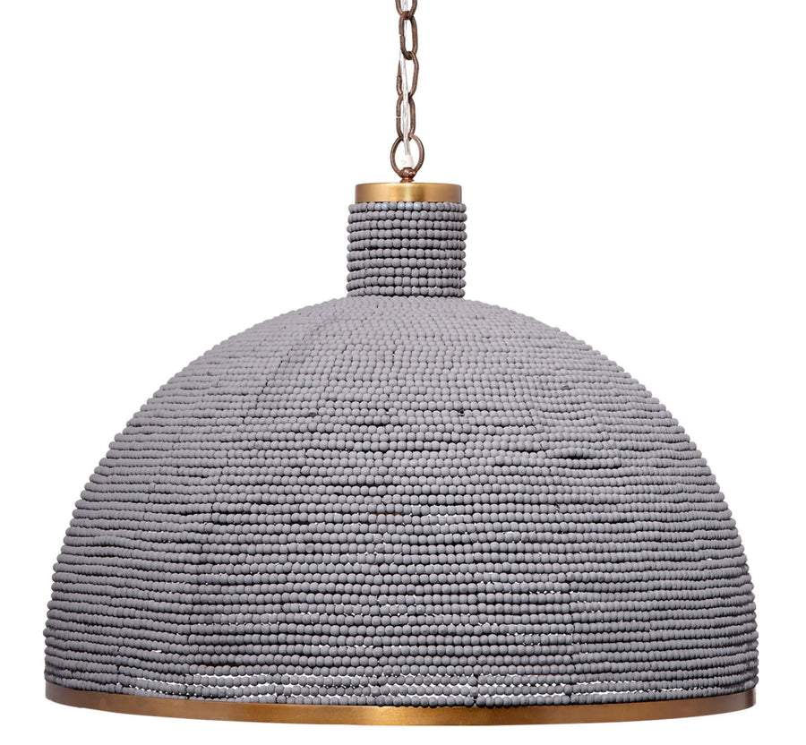 SwayLiving Big Sur 1-Light Beaded Chandelier, Slate Blue CHANDELIERS