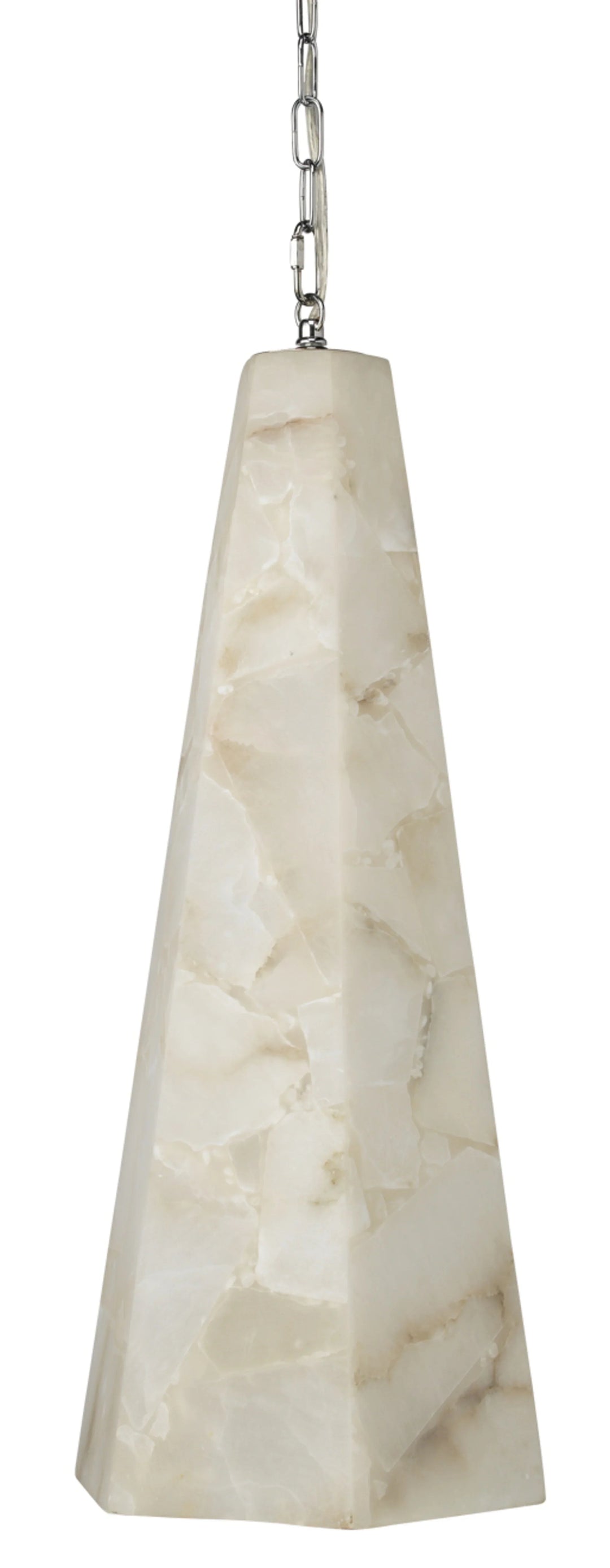 SwayLiving Borealis Alabaster Tall Hexagon 1-Light Pendant PENDANT LIGHTING