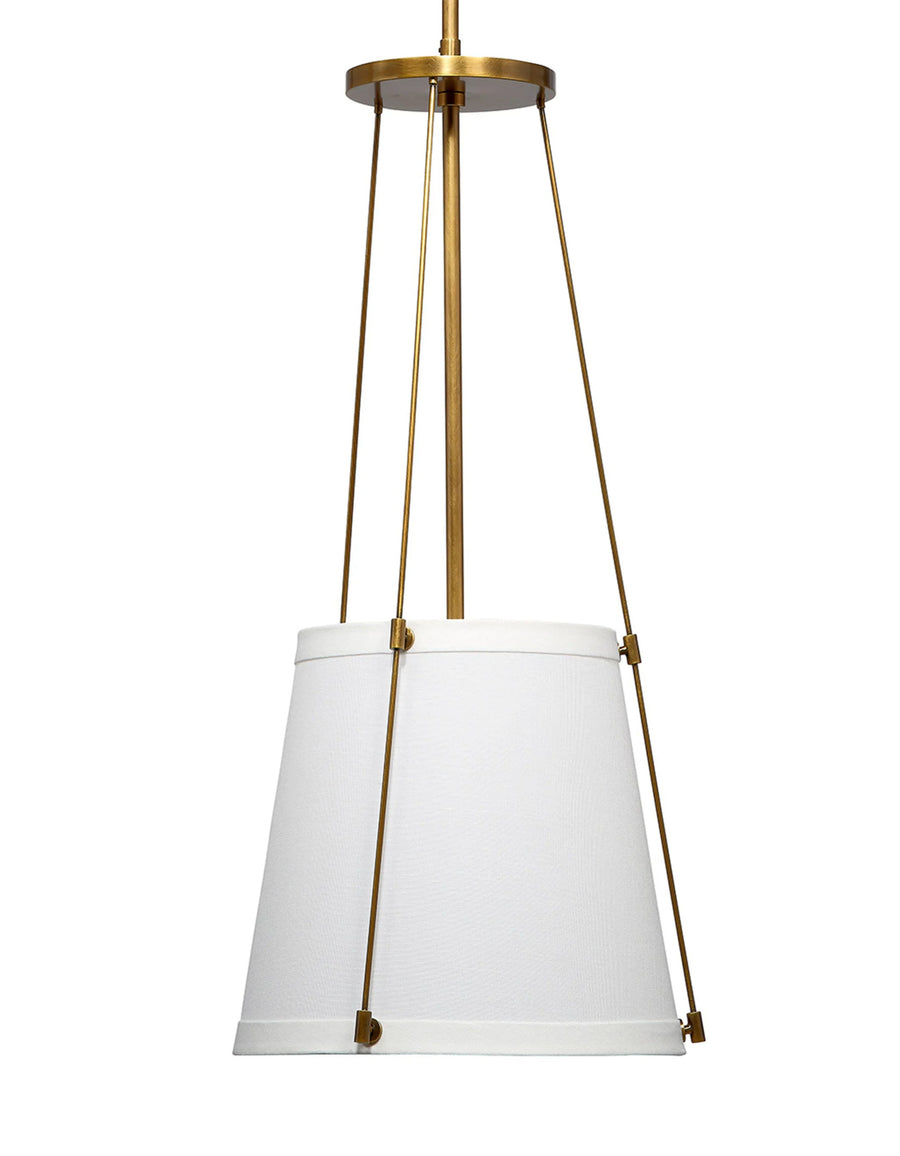 Antique Brass and Off White Linen
