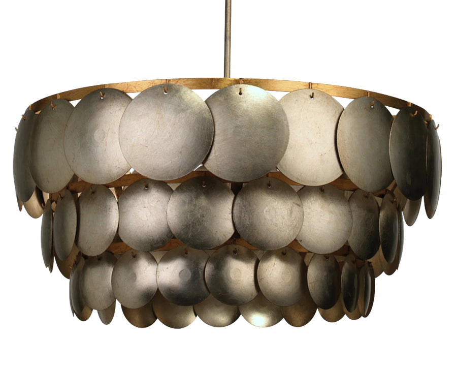 SwayLiving Calypso Three Tier 4-Light Iron Chandelier CHANDELIERS