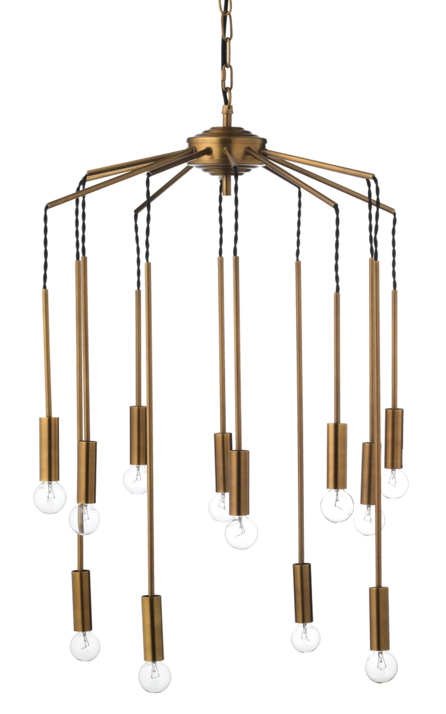 SwayLiving Cascade 12-Light Metal Chandelier CHANDELIERS