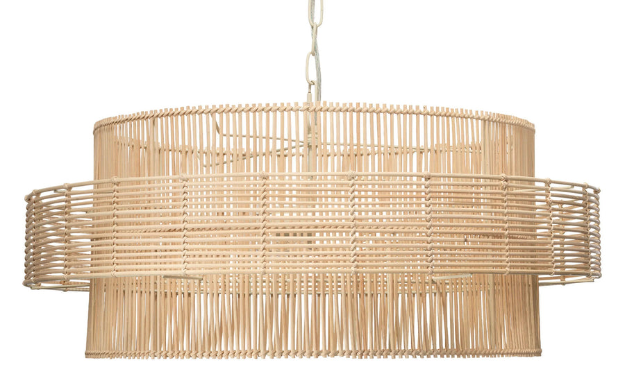 SwayLiving Concentric Rattan 2-Light Pendant PENDANT LIGHTING