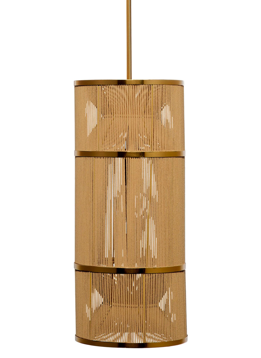 SwayLiving Congruent 1-Light Iron and Cotton Pendant PENDANT LIGHTING
