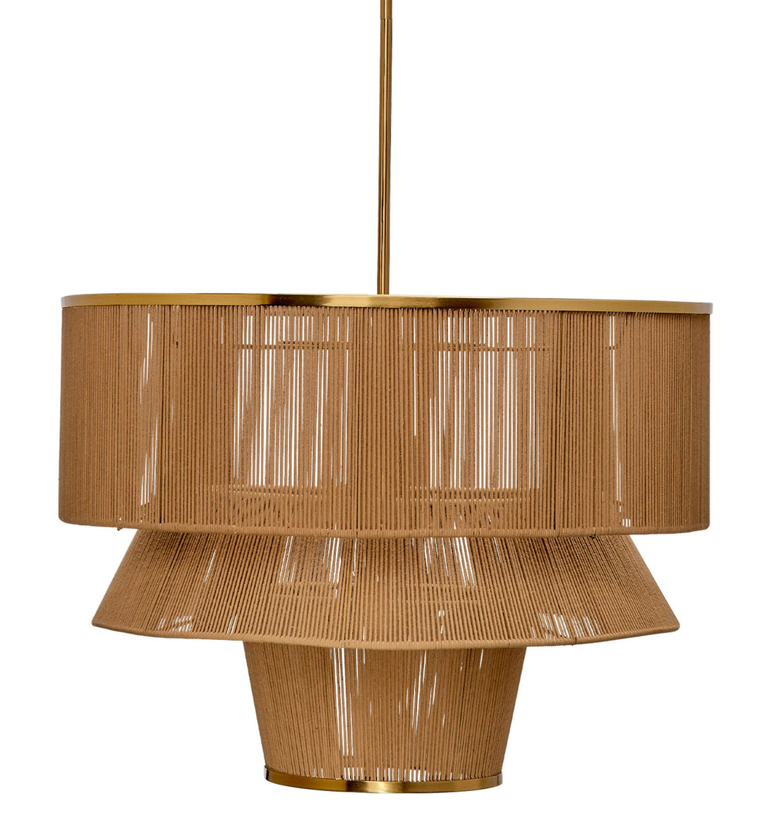 SwayLiving Dimension 1-Light Iron and Cotton Chandelier CHANDELIERS