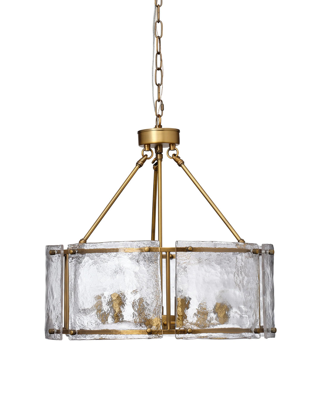 Antique Brass, Clear Glass