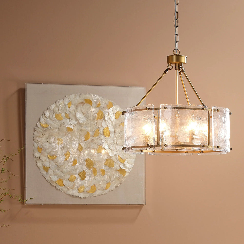 Antique Brass, Clear Glass