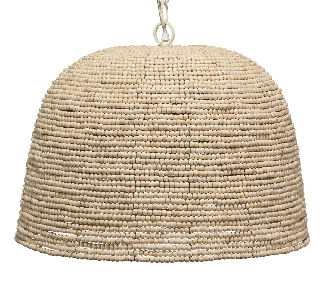 SwayLiving High Tide Wood Beaded 1-Light Pendant PENDANT LIGHTING